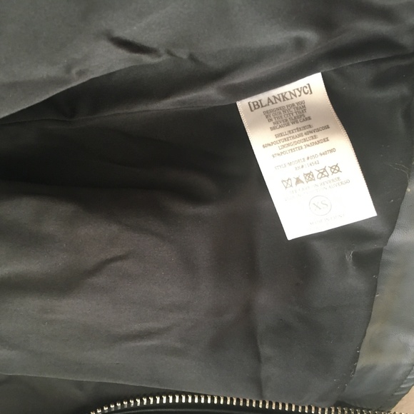 SOLD Blank NYC Easy Rider Faux Leather Moto Jacket - Picture 8 of 8